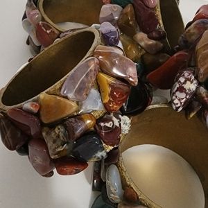 Unique stone Napkin rings
